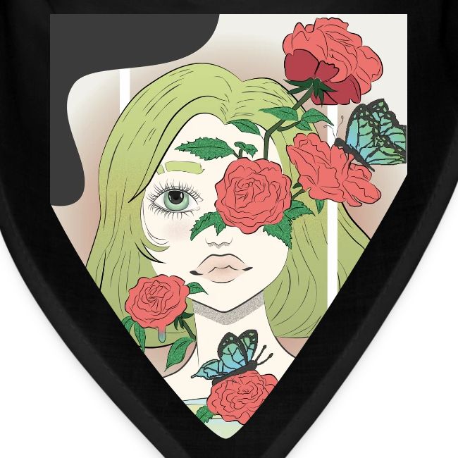 Girl with Rose Vine