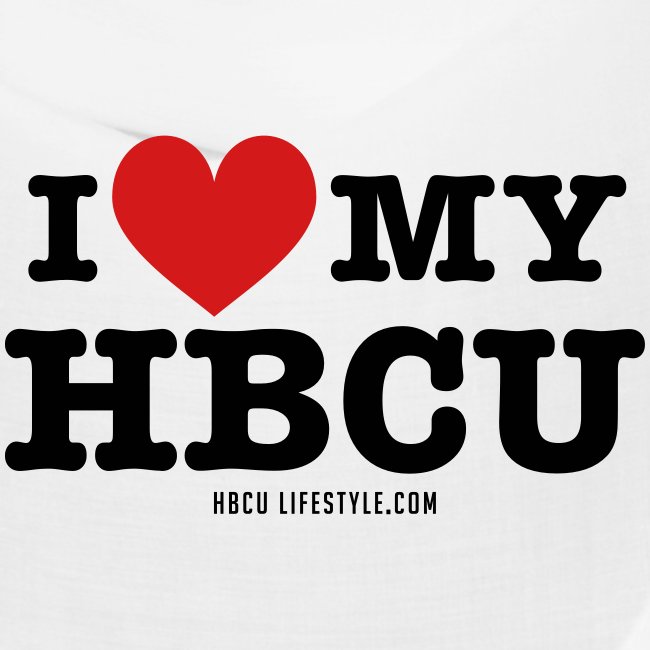 I Love My HBCU - Women's Black, Red and White T-Sh