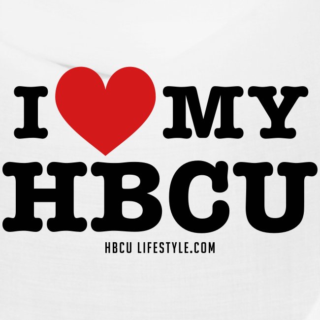 I Love My HBCU - Women's Black, Red and White T-Sh