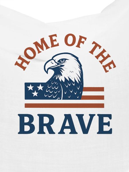 Patriotic Eagle with Bold Text