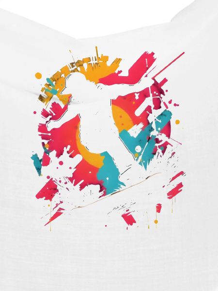 Neon Splash Dancer Silhouette