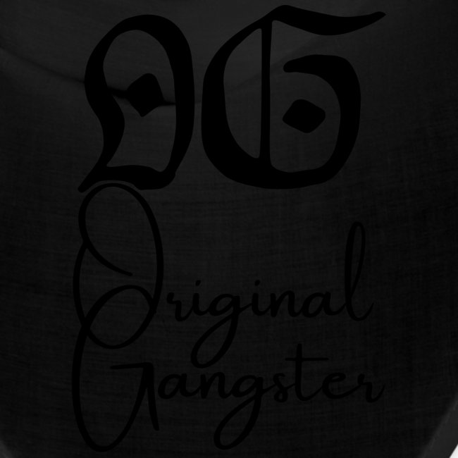 O.G Original Gangster (Black gothic & cursive font