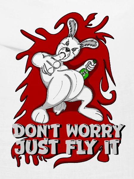 Badass bunny just fly it
