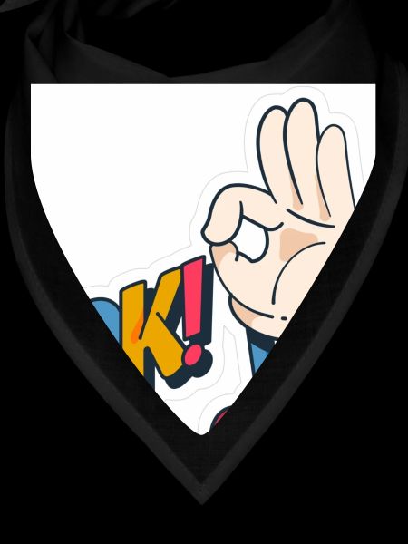 Hand Gesture OK with Bold Text