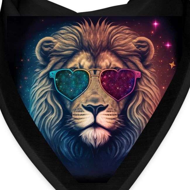 Jesus Lion of Judah wearing love glasses