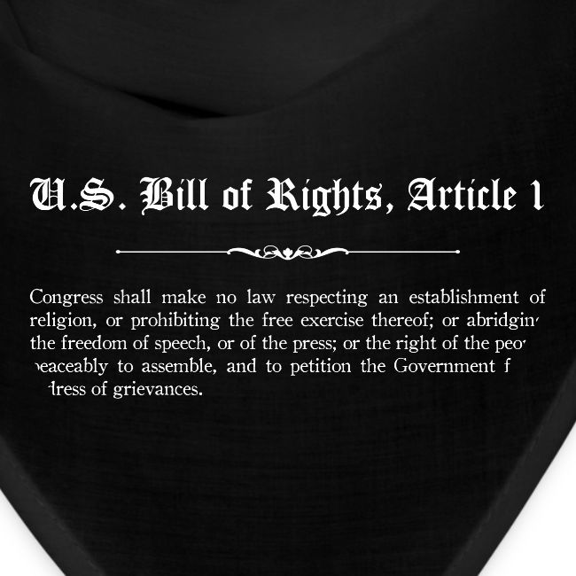 U.S. Bill of Rights - Article 1