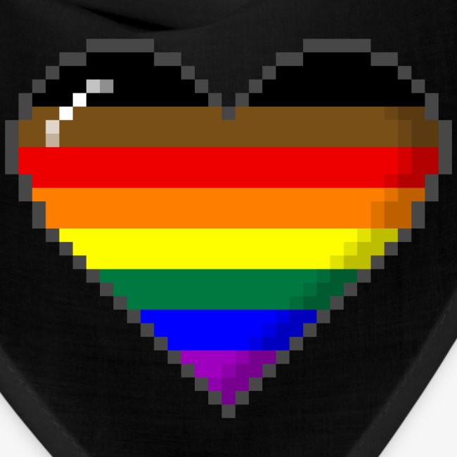 Philly LGBTQ Pride 8Bit Pixel Heart