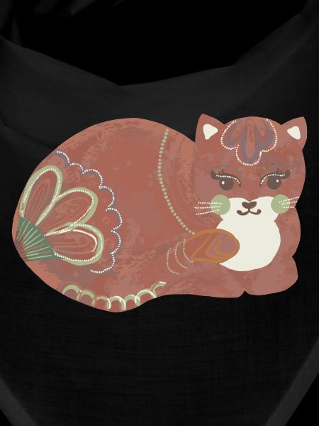 Folk art comfy cat
