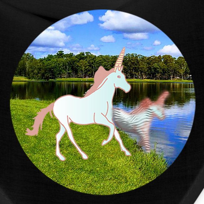 unicorn in reflection