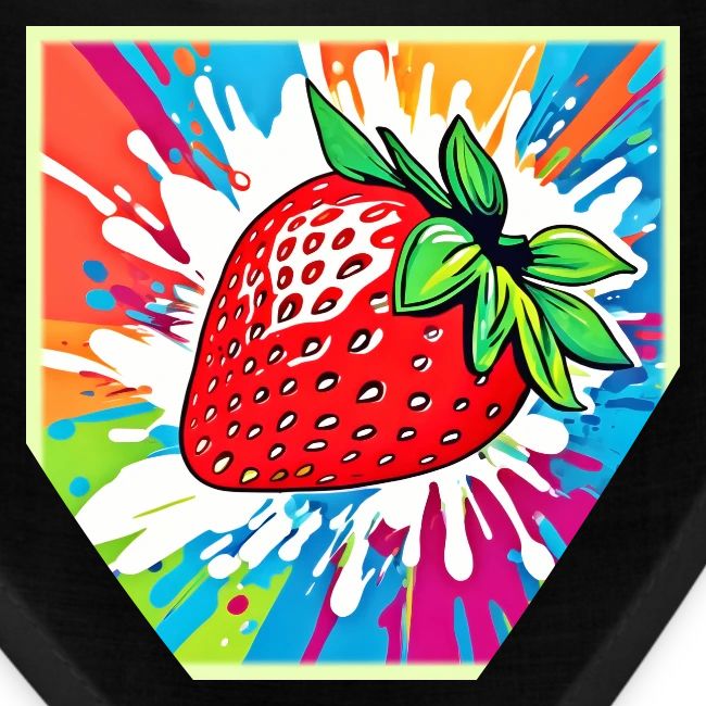 Vibrant Strawberry Artwork