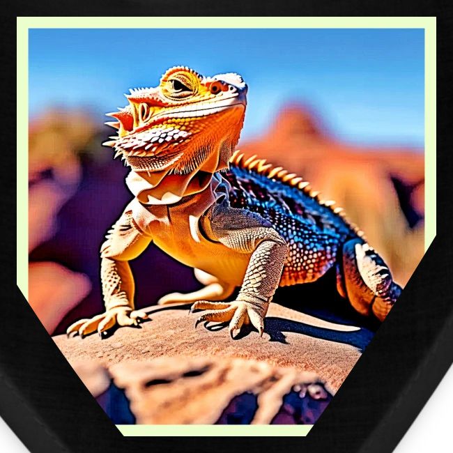 Desert Lizard Close-up Design