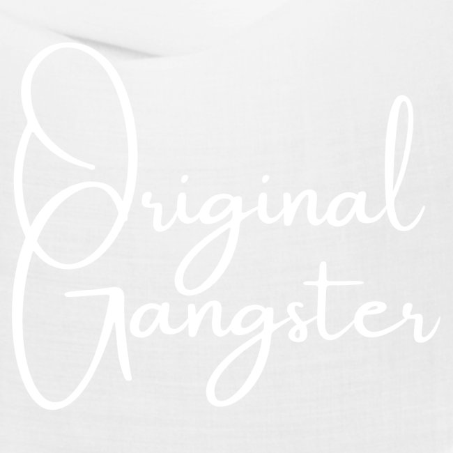 OG Original Gangster (handwriting cursive letters)