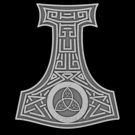 Thor's Hammer with ornaments Mjolnir' Bandana | Spreadshirt