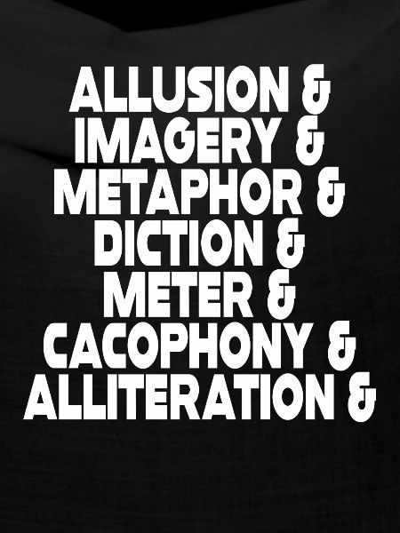 Literary Devices Typographic Poster