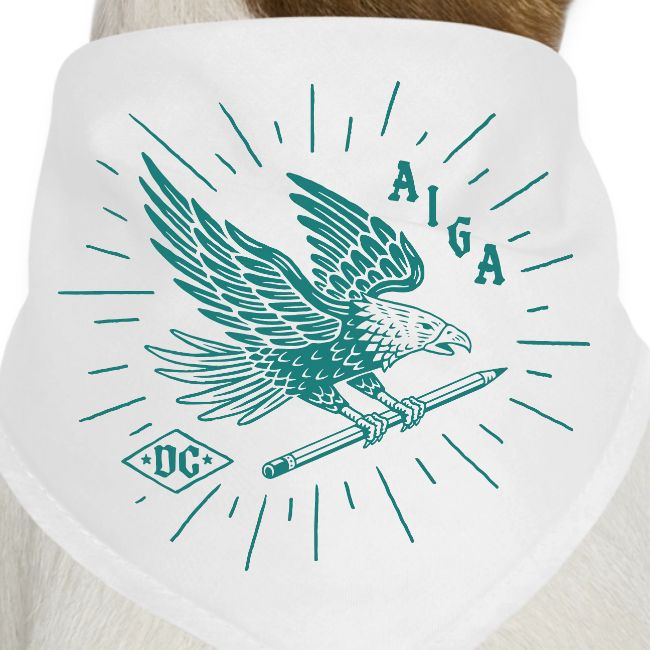 Fly Like an AIGA DC Eagle (teal)