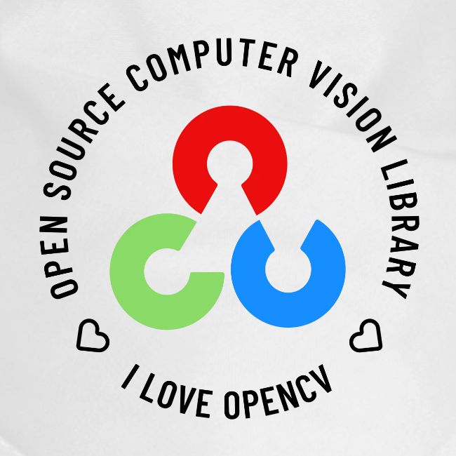 I Love OpenCV (Dark Logo)