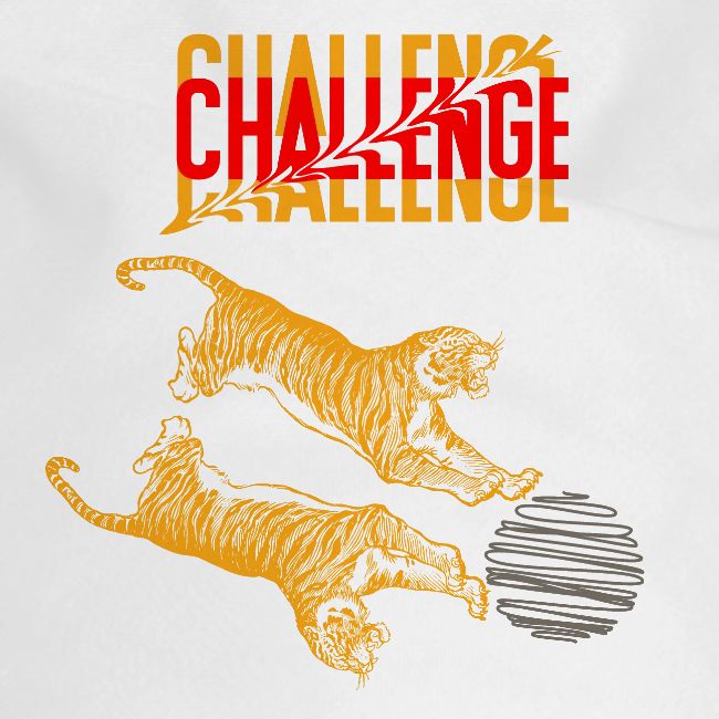 Double tiger fashion, jungle feline animals.