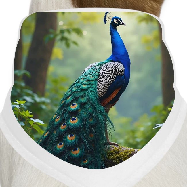 Majestic Peacock in Enchanted Forest