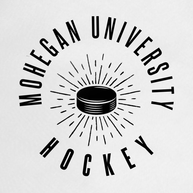 Black Mohegan U Hockey Series Logo