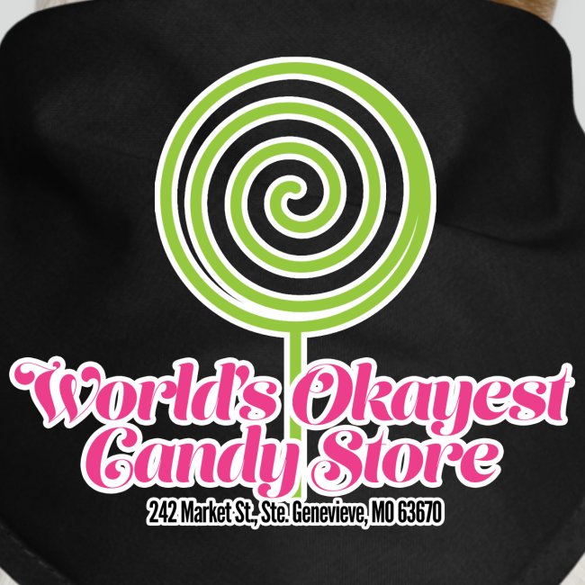 World's Okayest Candy Store Green/Pink/Black
