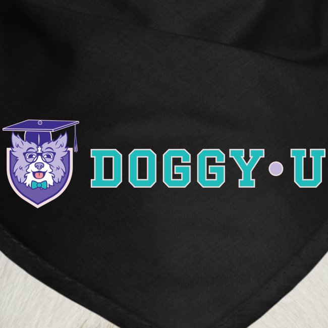 Teal Horizontal Doggy•U Logo
