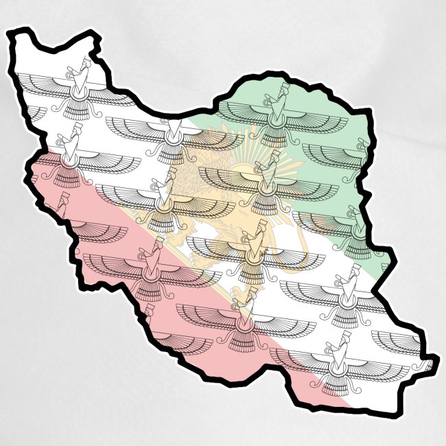Iran Flag Faravahar