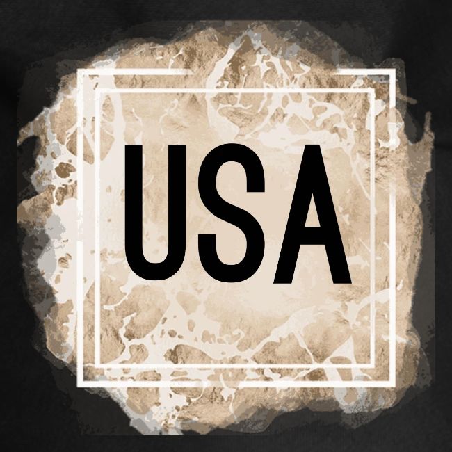 U S A t-shirt.