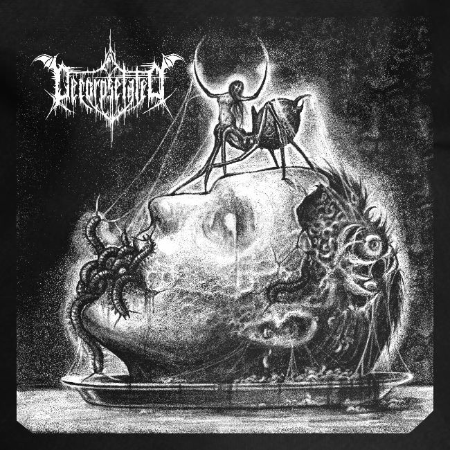 Decorpsetated - Human Words album cover, white