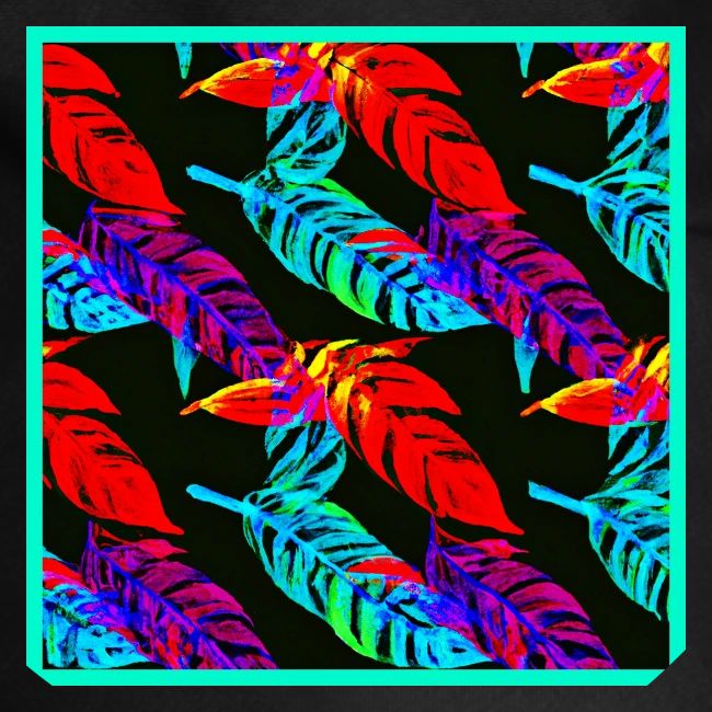 Neon Luminous Foliage Elegance