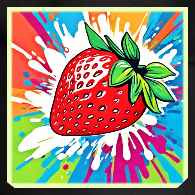 Vibrant Strawberry Artwork