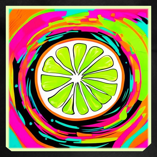 Lime Slice Pop Art