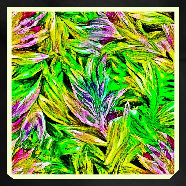 Vibrant Plant Strokes Design