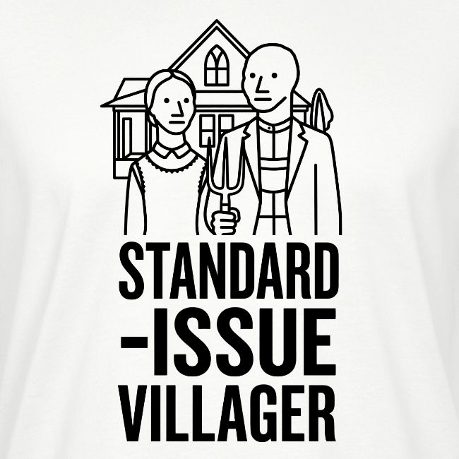 Standard-Issue Villagers (Black on Light)