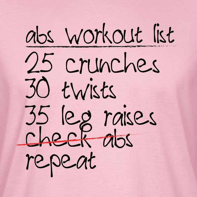 Abs Workout List