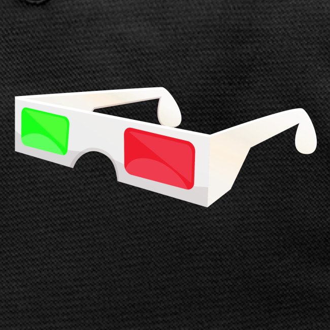 3D red green glasses