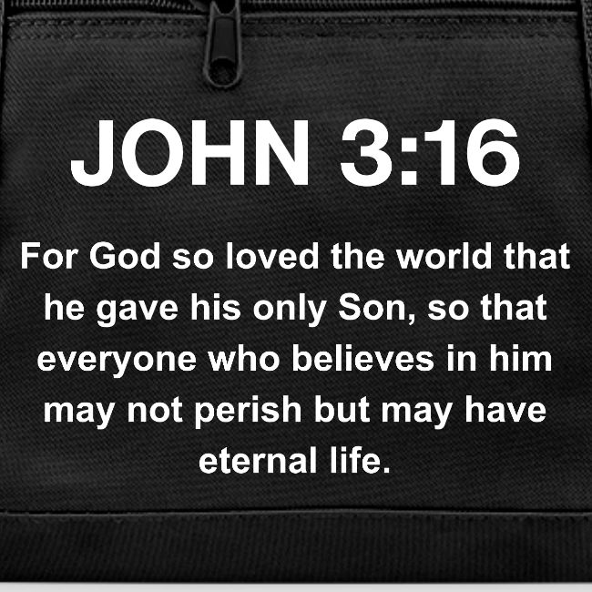 John 3:16 Christian Apparel – White