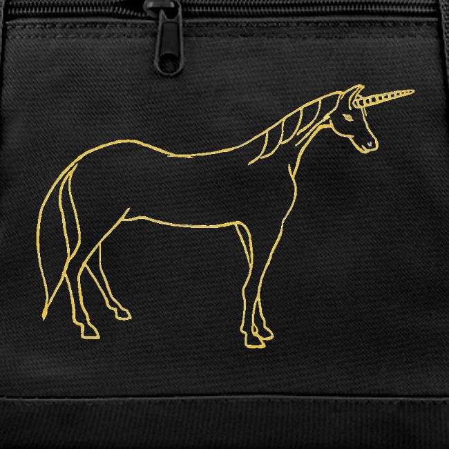 unicorn gold outline