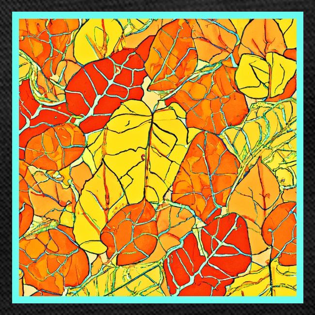 Neon Foliage Burst Vibrant Design