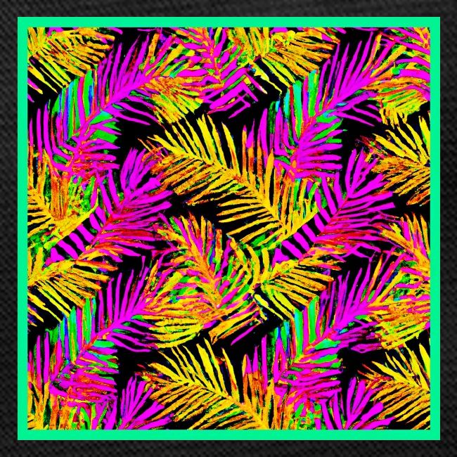 Chic Neon Leaf Lively Design