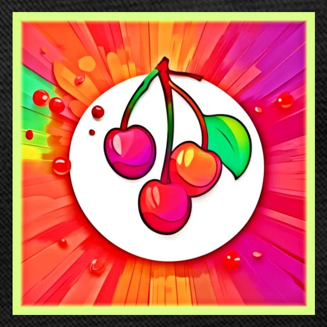 Cherry Pop Art Burst
