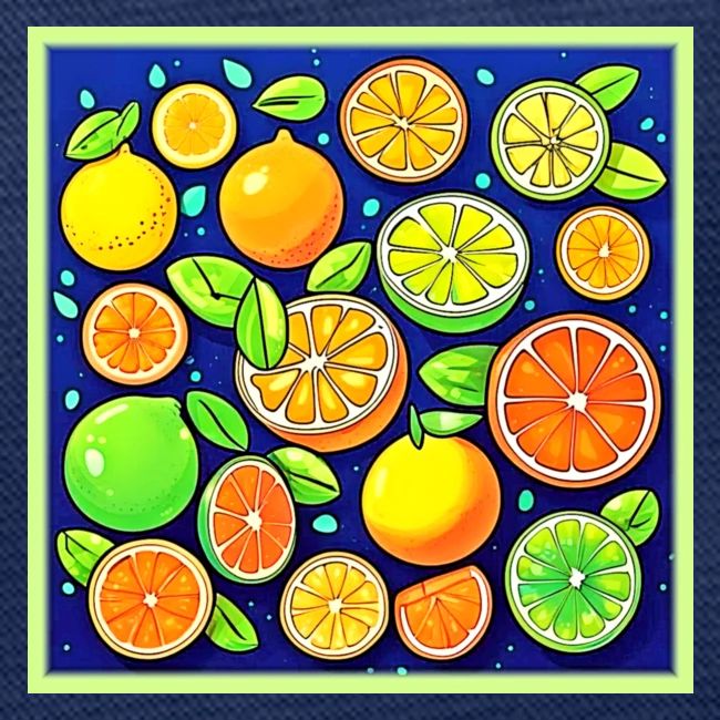 Fresh Citrus Slice Pattern
