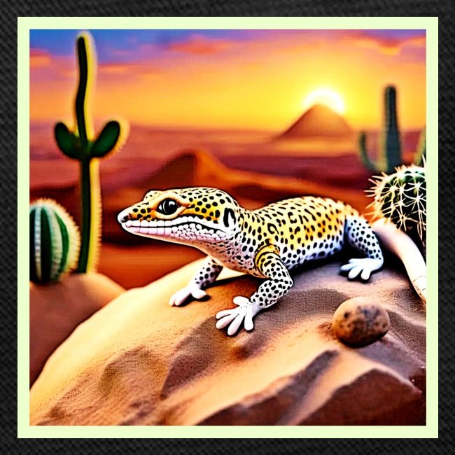 Beautiful Desert leopard Gecko Design