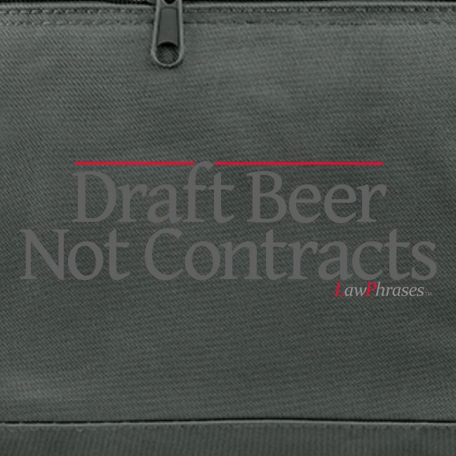 Draft Beer Not Contracts