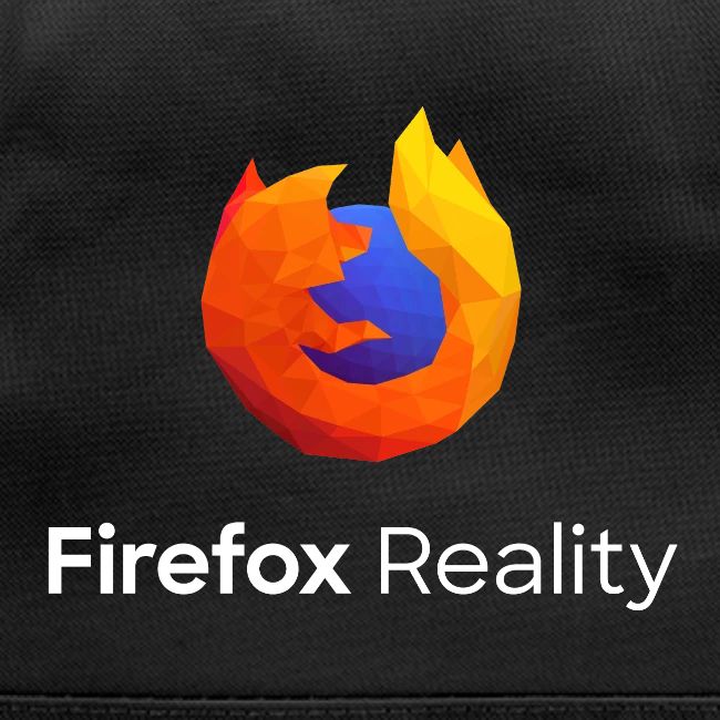 Firefox Reality - Transp., Vertical, White Text