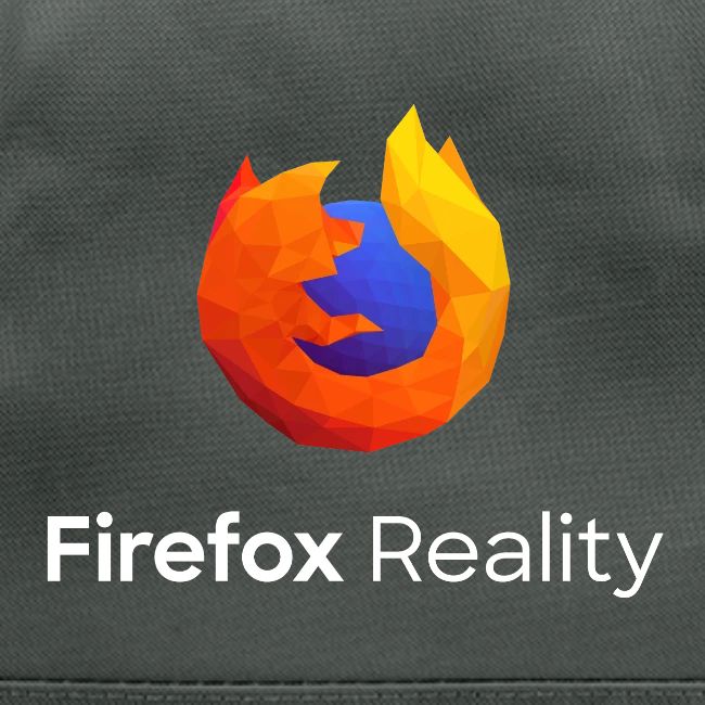 Firefox Reality - Transp., Vertical, White Text