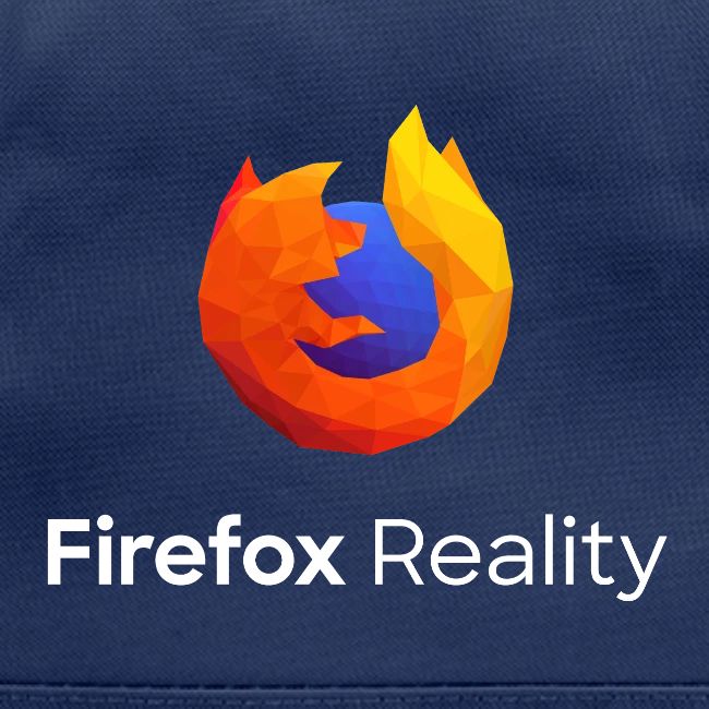 Firefox Reality - Transp., Vertical, White Text