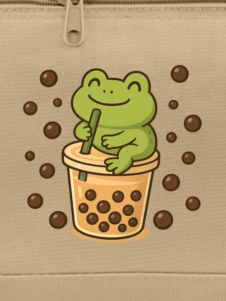 Frog Sipping Boba