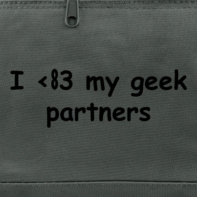 I <83 My Geek Partners (black)