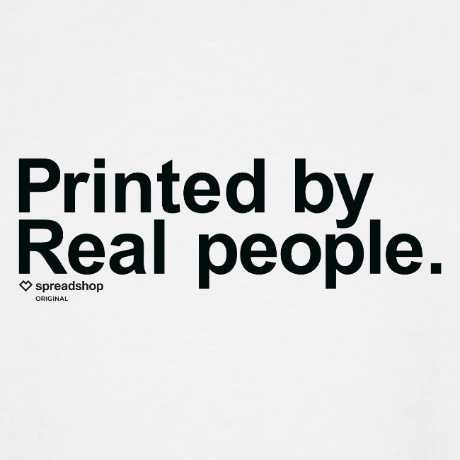 Printed in black