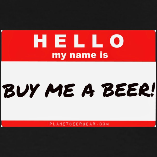 Buy Me A Beer Name Tag
